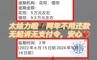 花呗借呗总欠款14.3万协商延期2年还款